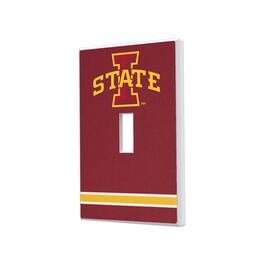Keyscaper - Iowa State Cyclones Stripe Design Single Toggle Light Switch Plate - Multicolor