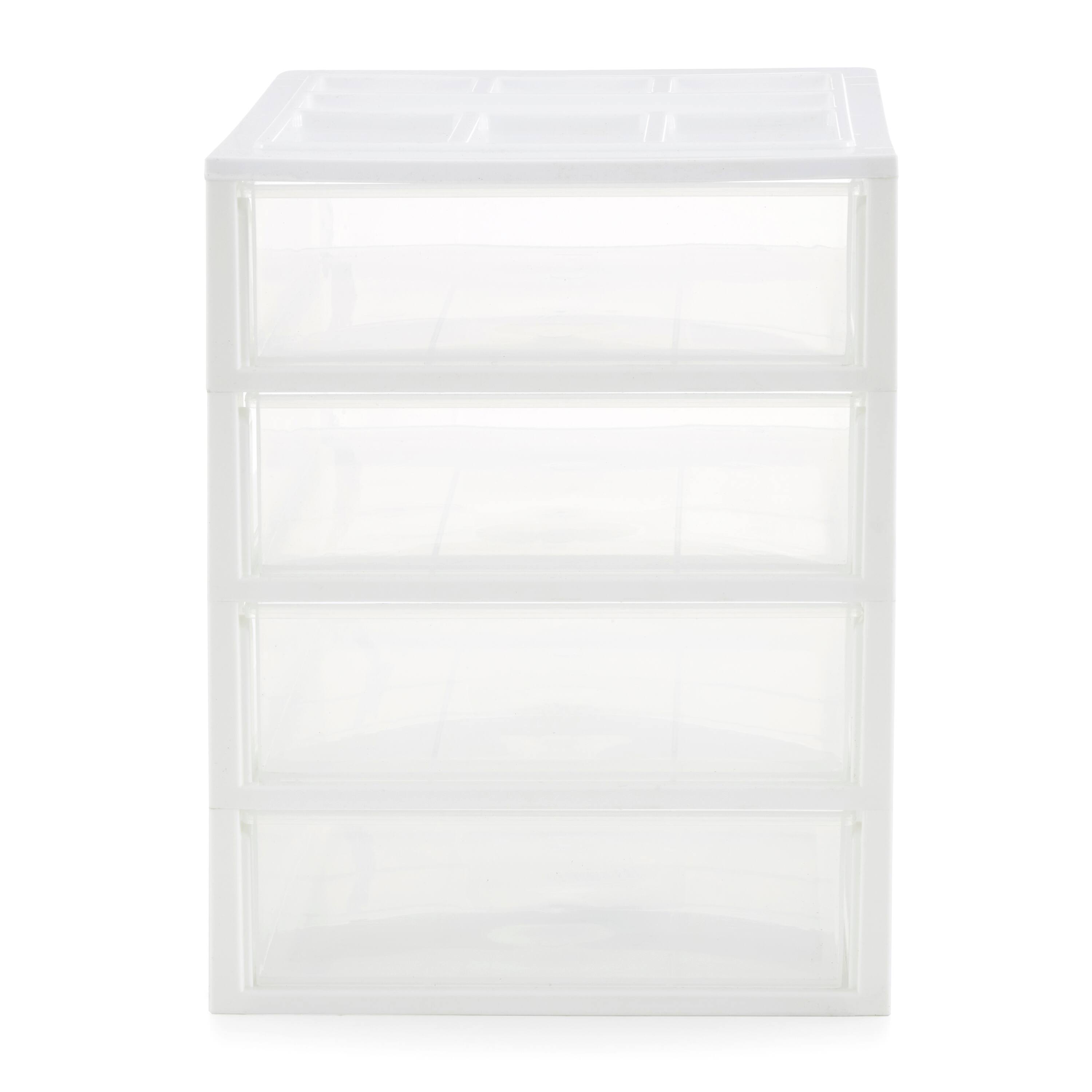 Alt View 8. Gracious Living - Gracious Living 4 Drawer Desktop Countertop Storage with Organizer Lid, White.