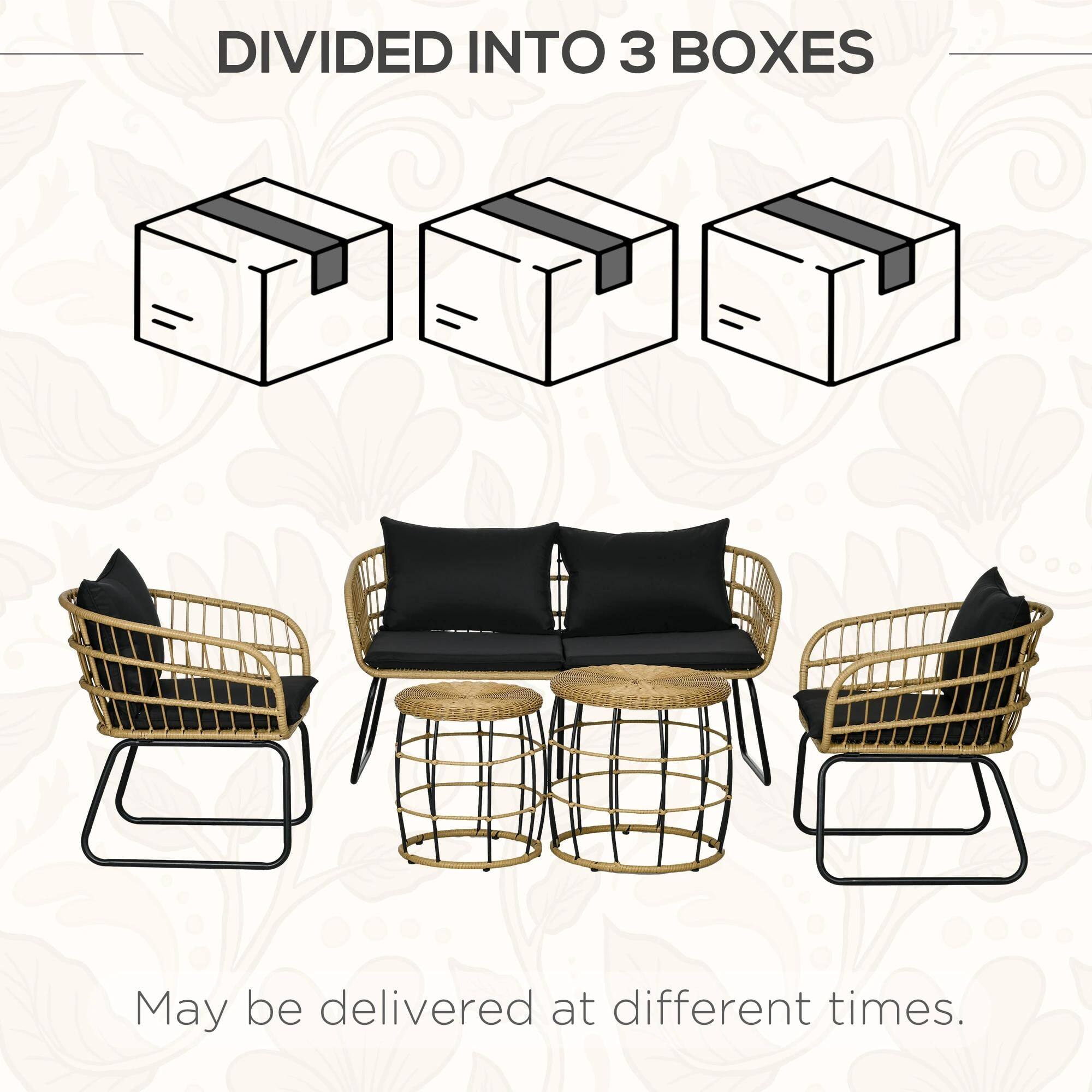 DIVIDED INTO 3 BOXES

May be delivered at different times.