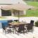 Alt View 1. Costway - 7 PCS Patio Dining Set with Acacia Wood Dining Table Rattan Armchairs Soft Cushions - Natural + Black.