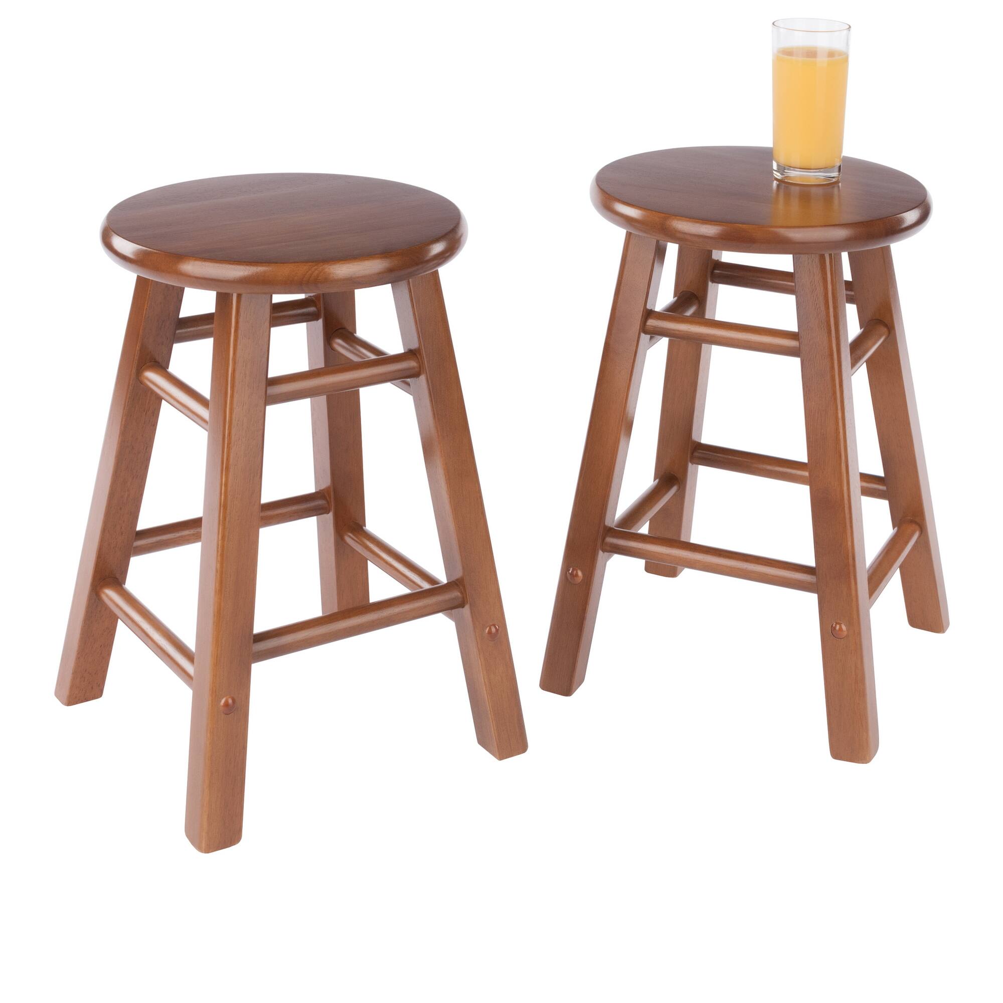 Alt View 7. Winsome Wood - Element 2-Pc Dining Stool Set - Teak.