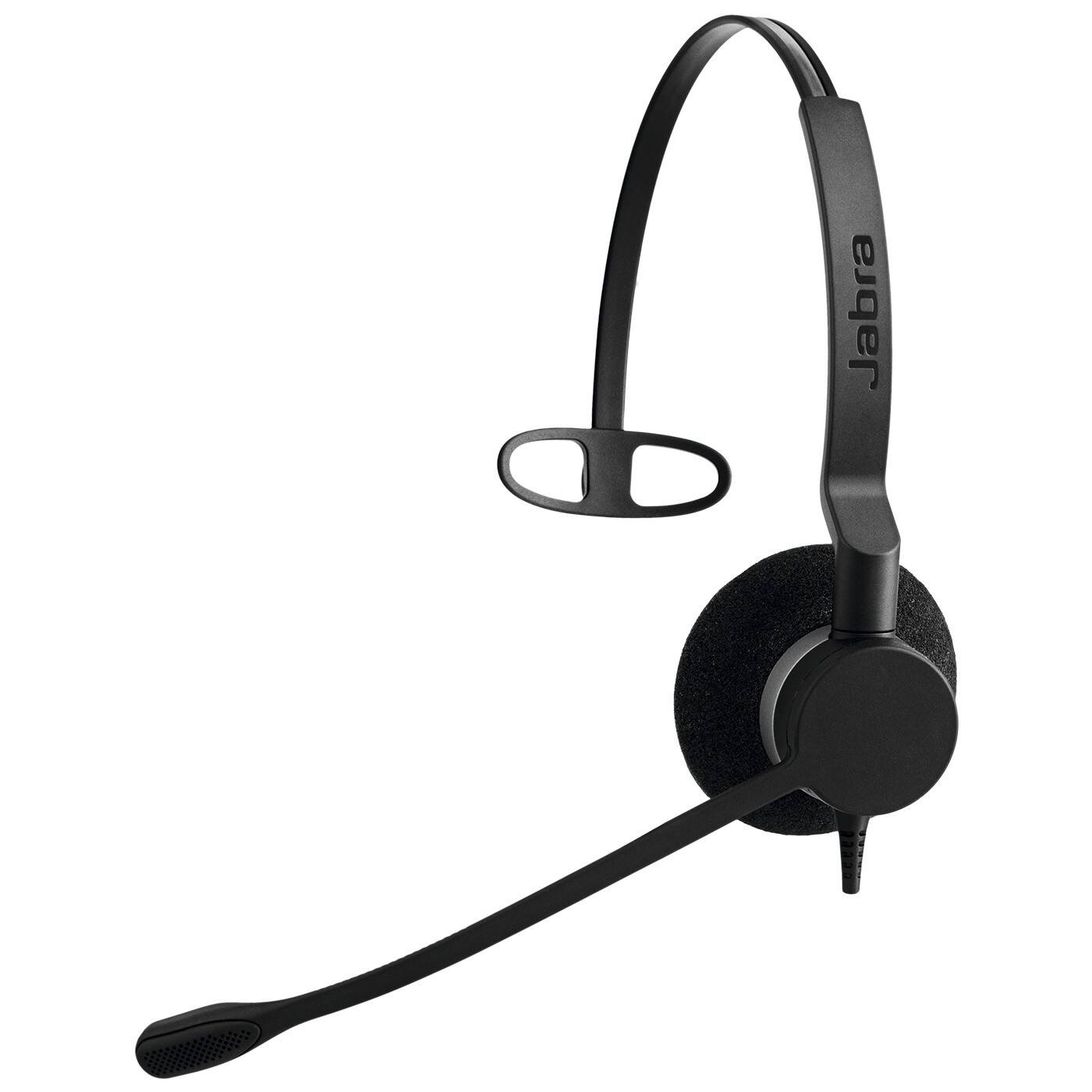Back. GN Netcom - Jabra BIZ 2300 Series 2303-820-105 QD Mono Headset - On-ear - Wired - Black.