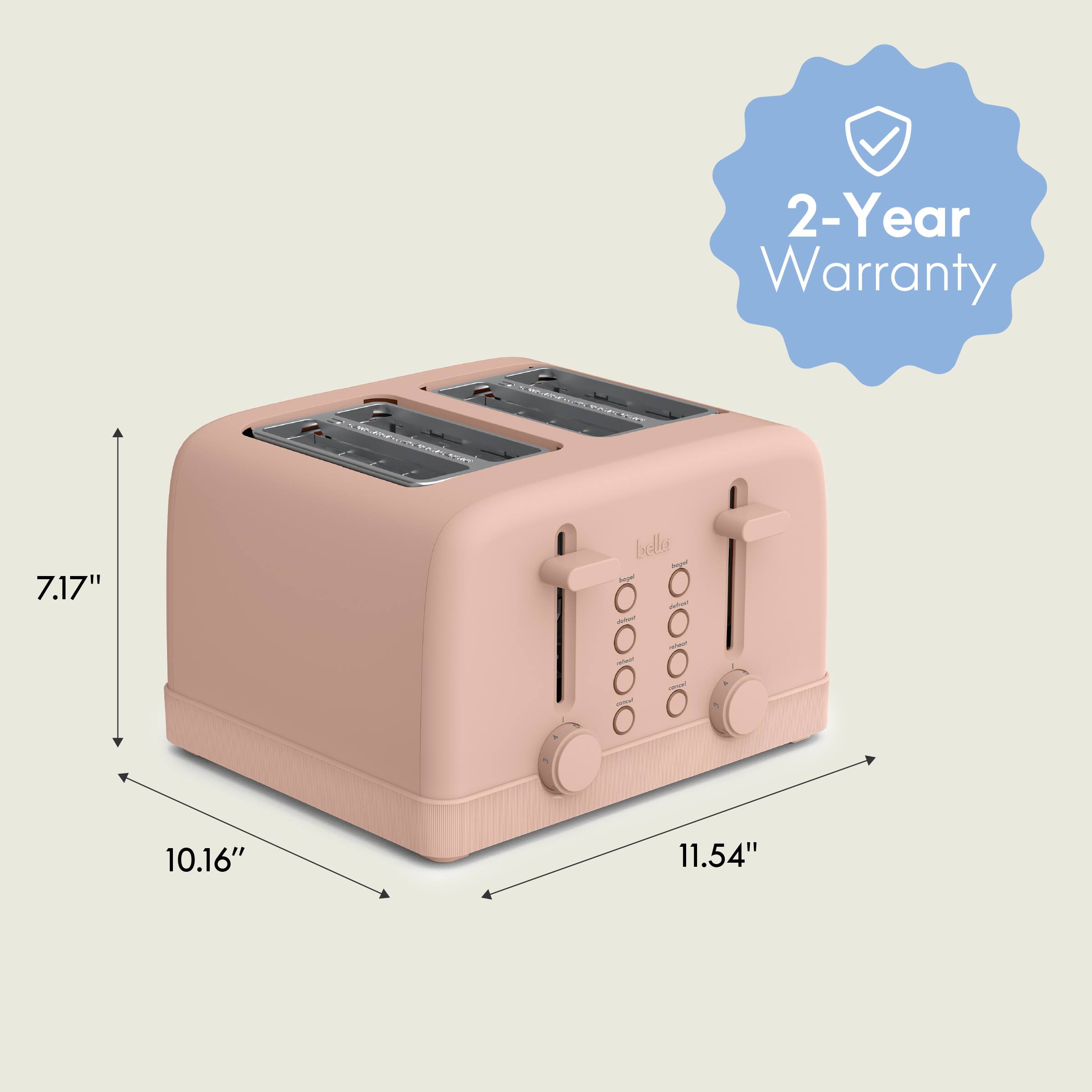 2-Year Warranty, 7.17", 10.16", 11.54"