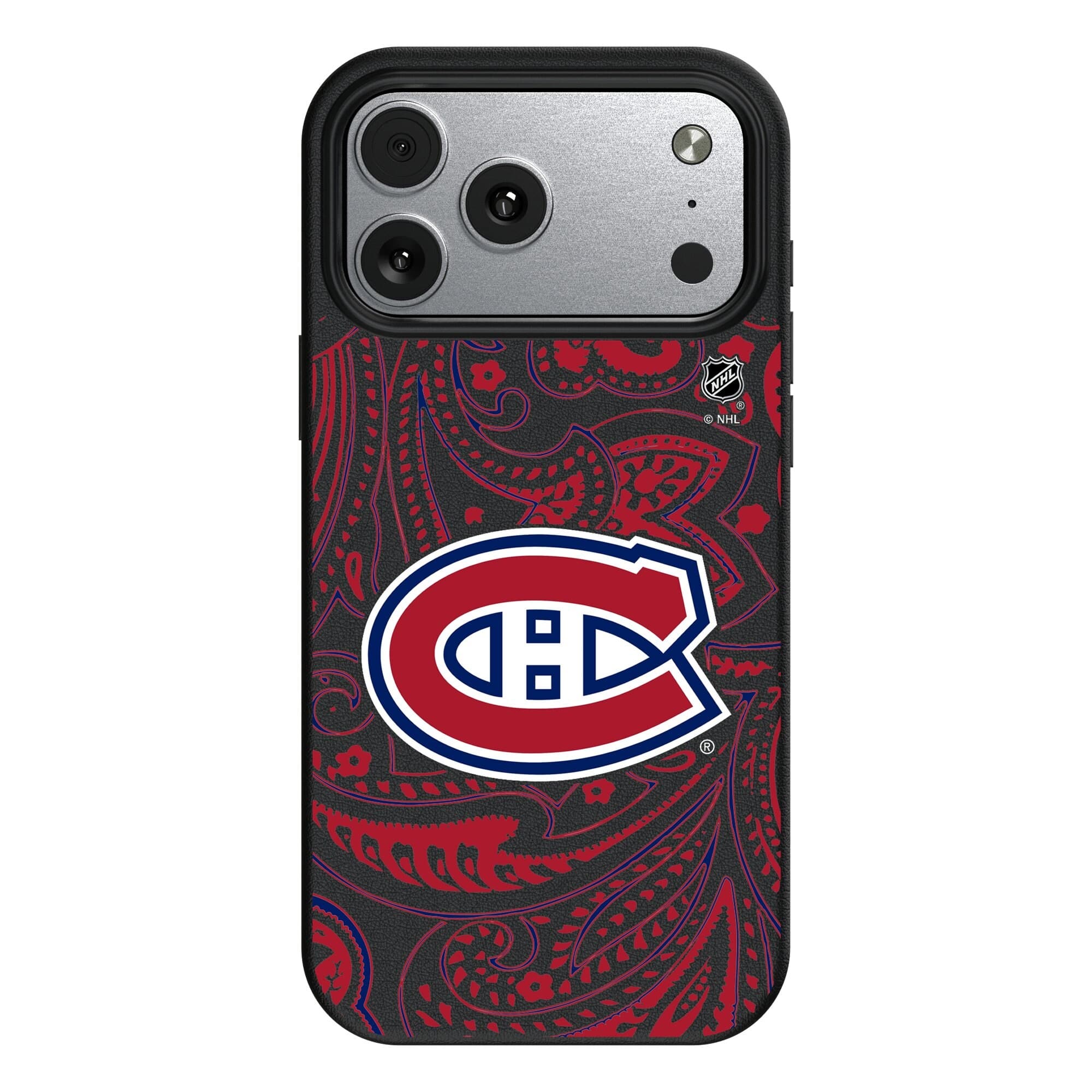 Keyscaper - NHL - Montreal Canadiens Paisley iPhone Magnetic Bump Case - 17 Pro Max - Black price history on PriceWatchPro