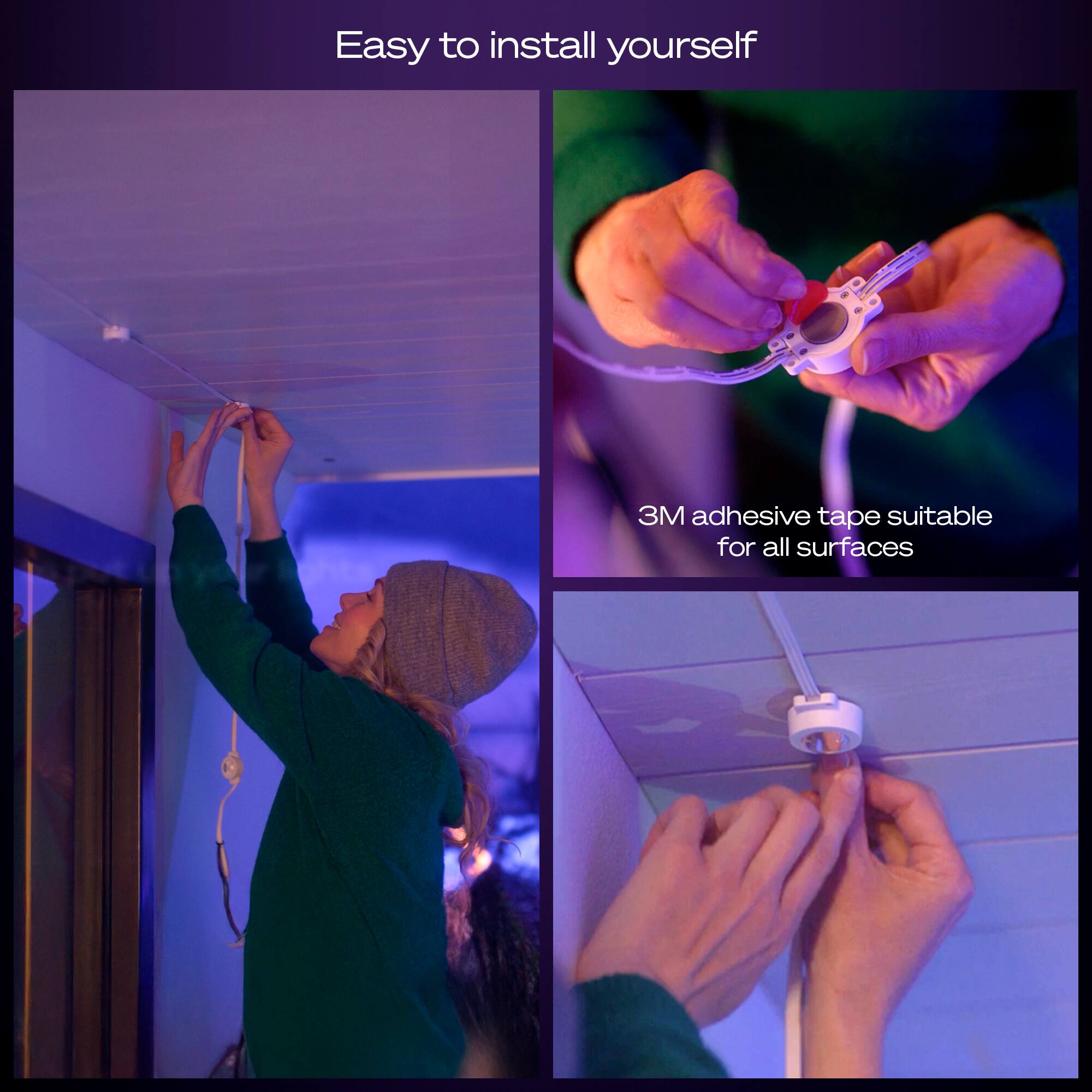 Easy to install yourself

3M adhesive tape suitable for all surfaces