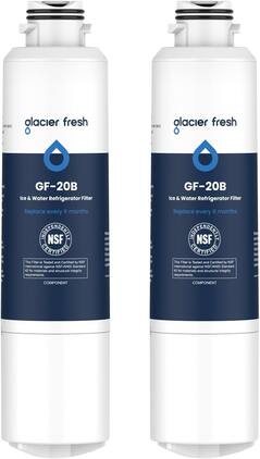 GLACIER FRESH - Compatible with Samsung DA29-00020B Refrigerator Water Filter (2 PACK)