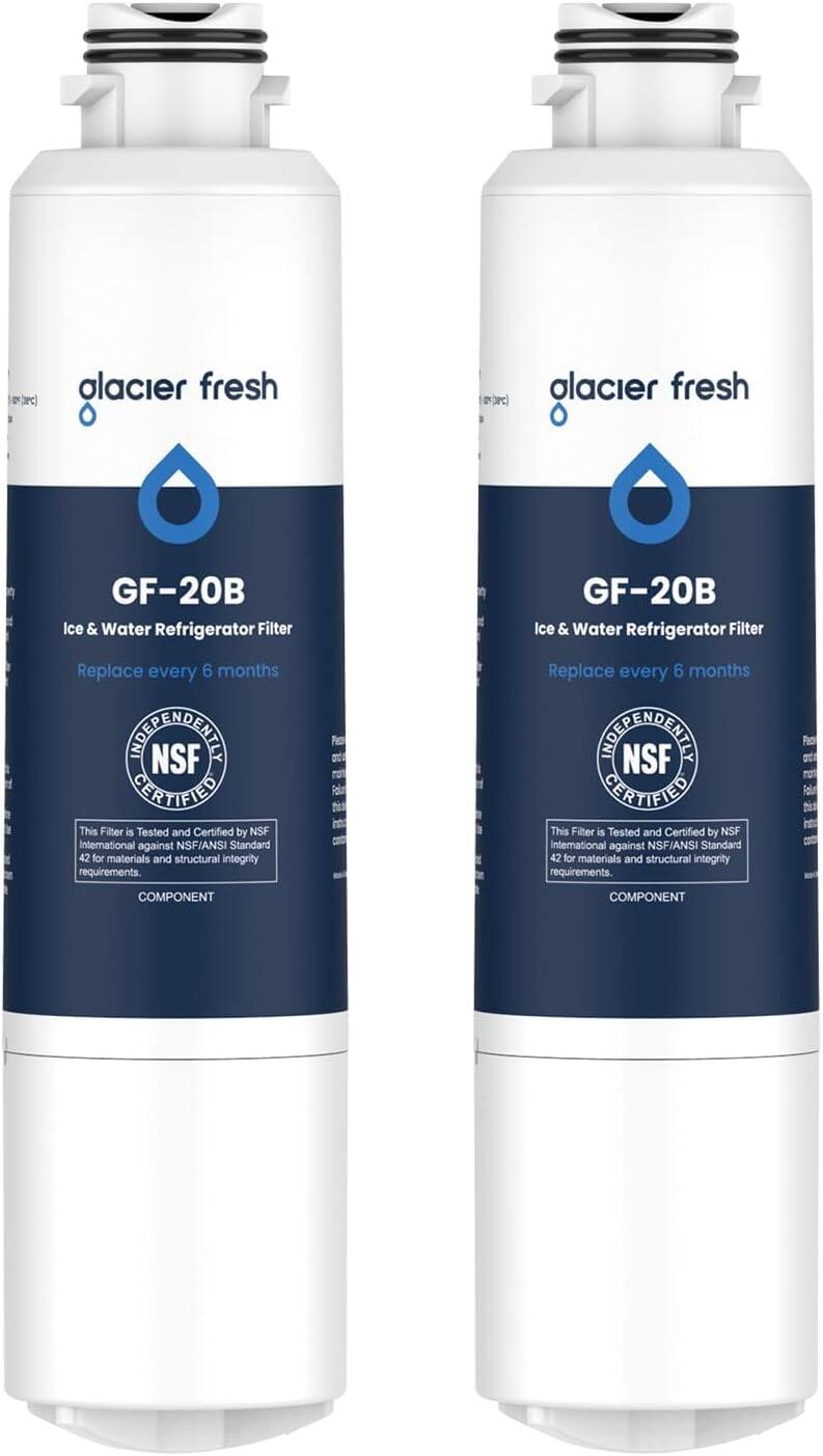 Glacier Fresh
GF-20B
Ice & Water Refrigerator Filter
Replace every 6 months
NSF CERTIFIED
This Filter is Tested and Certified by NSF International against NSF/ANSI Standard 42 for materials and structural integrity requirements.
COMPONENT