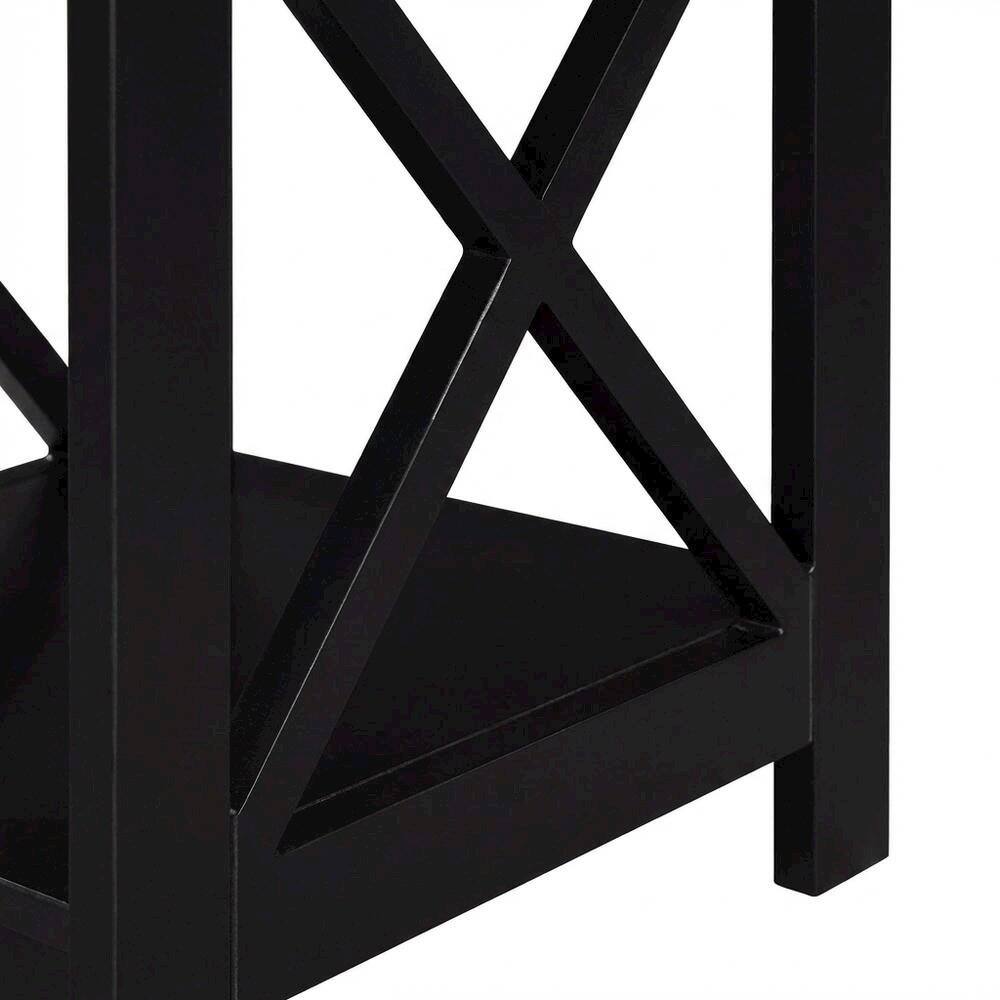Alt View 3. FurniFact - Espresso 1-Drawer End Table with Compact Square Design - Espresso.