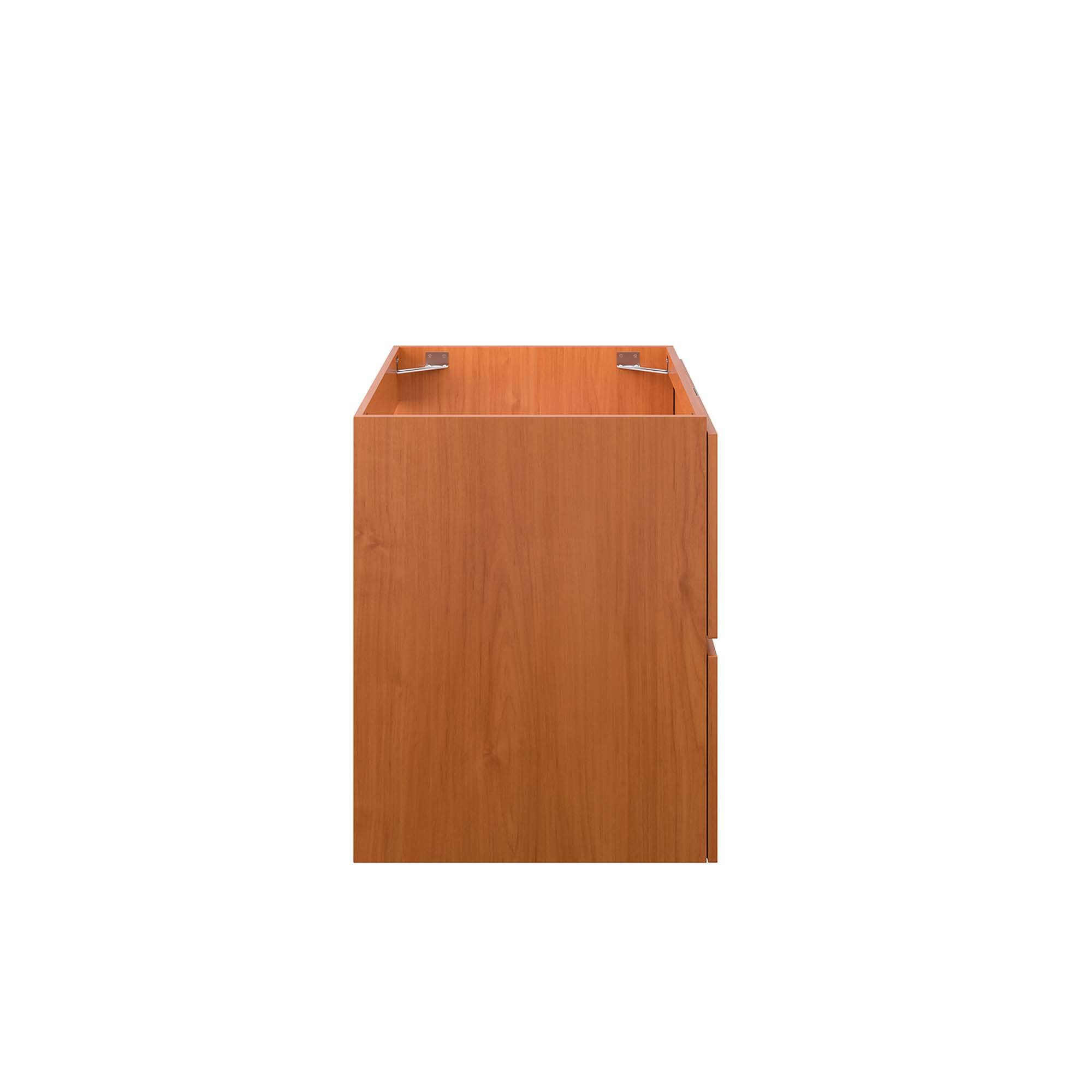 Alt View 1. Modway - Scenic Wall-Mount Bathroom Cabinet Basin Not Included by Modway - Cherry Walnut.
