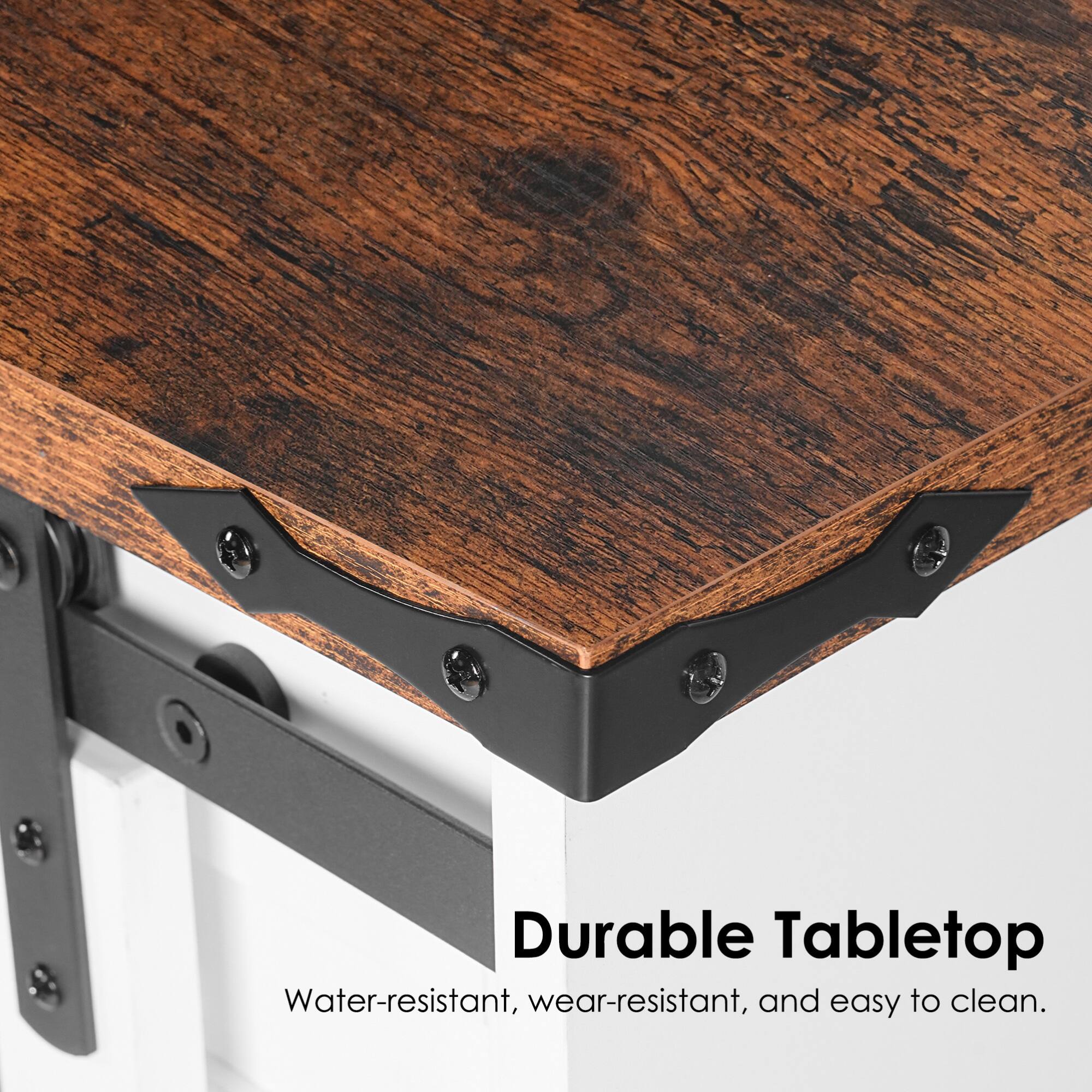 Durable Tabletop  
Water-resistant, wear-resistant, and easy to clean.