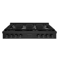 ZLINE - 48 in. Paramount Gas Rangetop with 8 Burners (SRTB-48) - Black Stainless Steel - Front_Zoom
