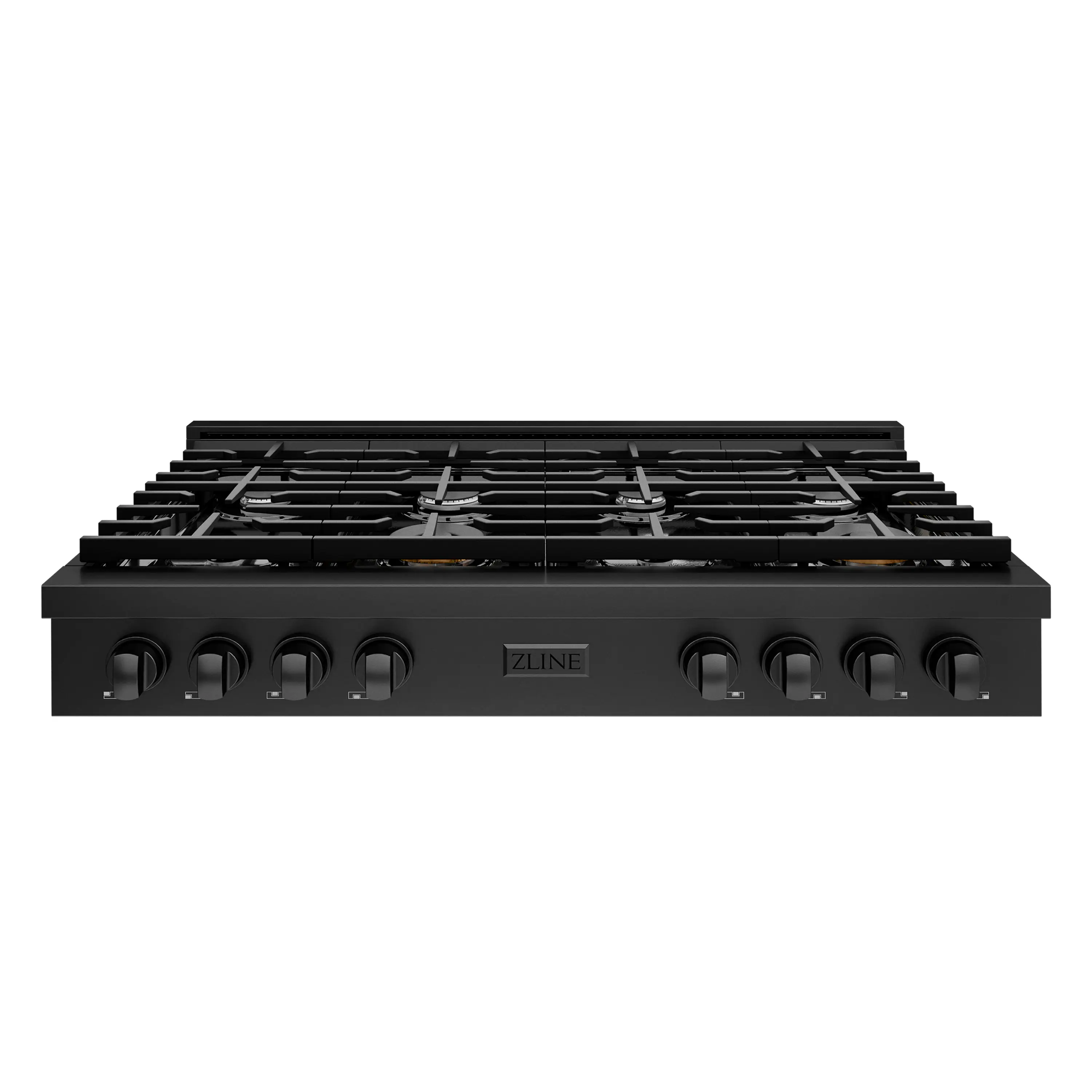ZLINE - 48 in. Paramount Gas Rangetop with 8 Burners (SRTB-48) - Black Stainless Steel