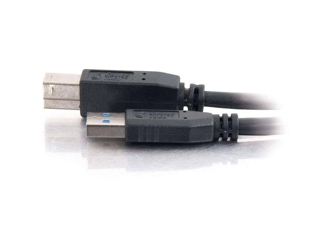 Alt View 8. Cables to Go - C2G 54174 2M USB 3.0 A MALE TO B MALE CABLE (6.5FT) - Black.