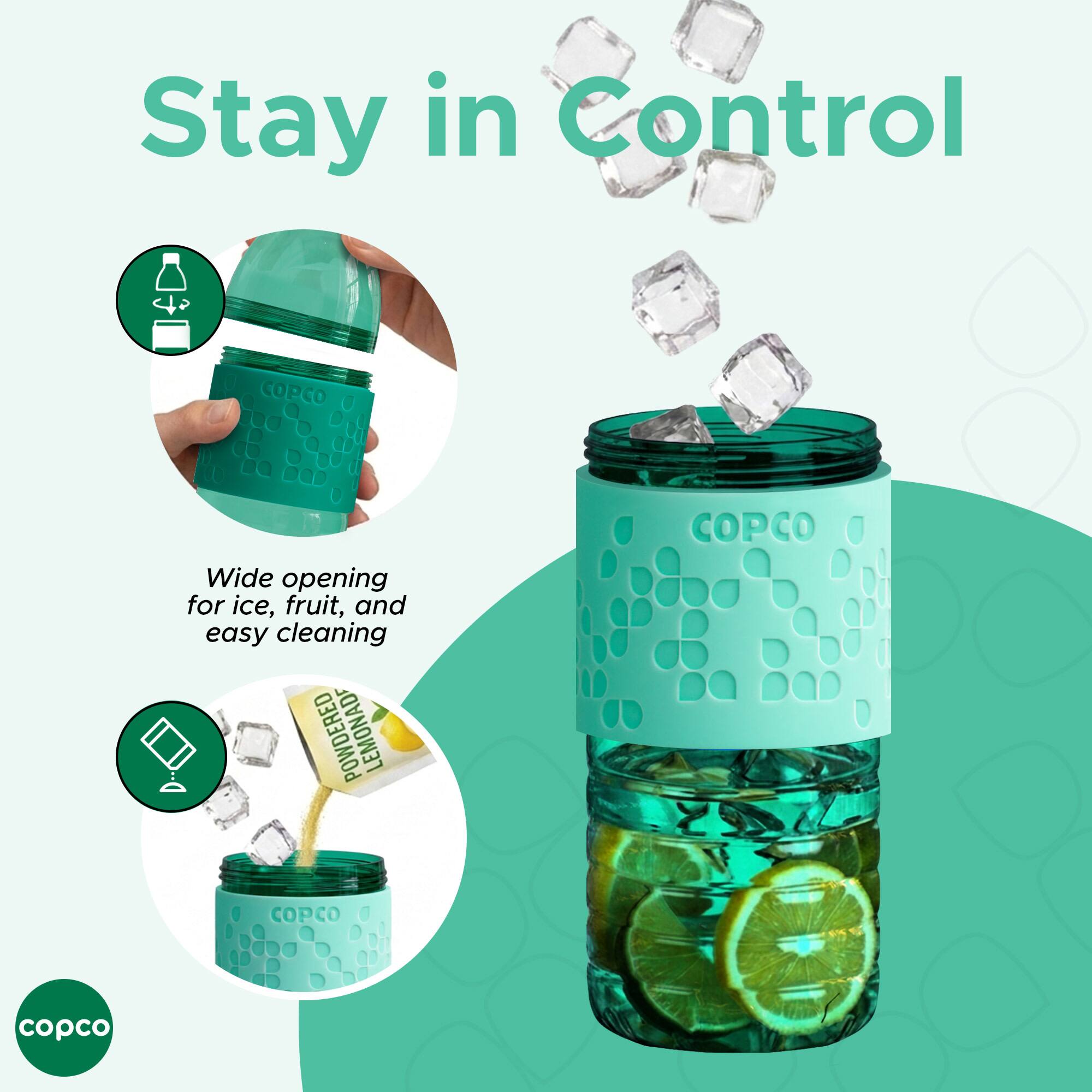 Stay in Control  
COPCO  
Wide opening for ice, fruit, and easy cleaning  
POWDERED LEMONADE  
COPCO  
copco