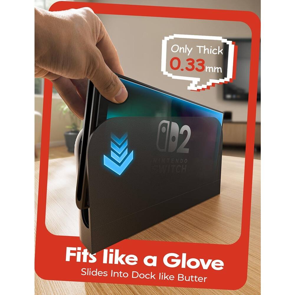 Only Thick 0.33mm  
AD2 NINTENDO SWITCH  
Fits like a Glove  
Slides Into Dock like Butter