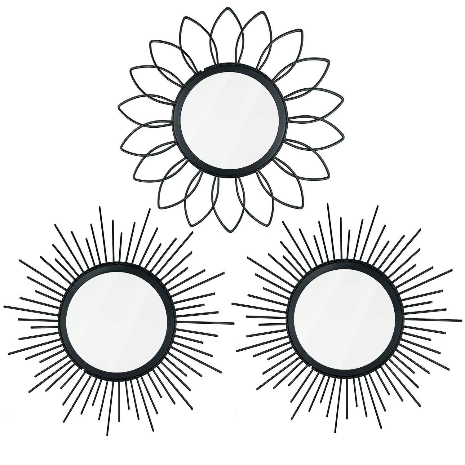 Black Flower+Sunburst