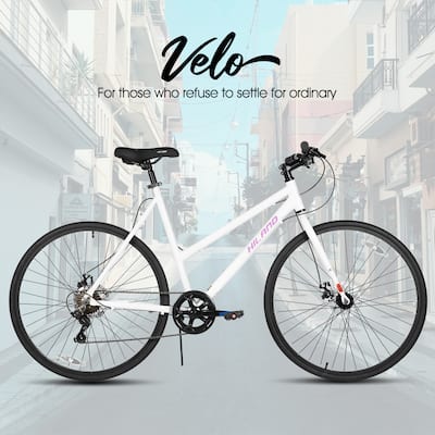 HILAND Velo 700C Hybrid Bike City Bicycle for Men Women M Size HILAND Velo 700C Hybrid Bike City Bicycle for Men Women M Size