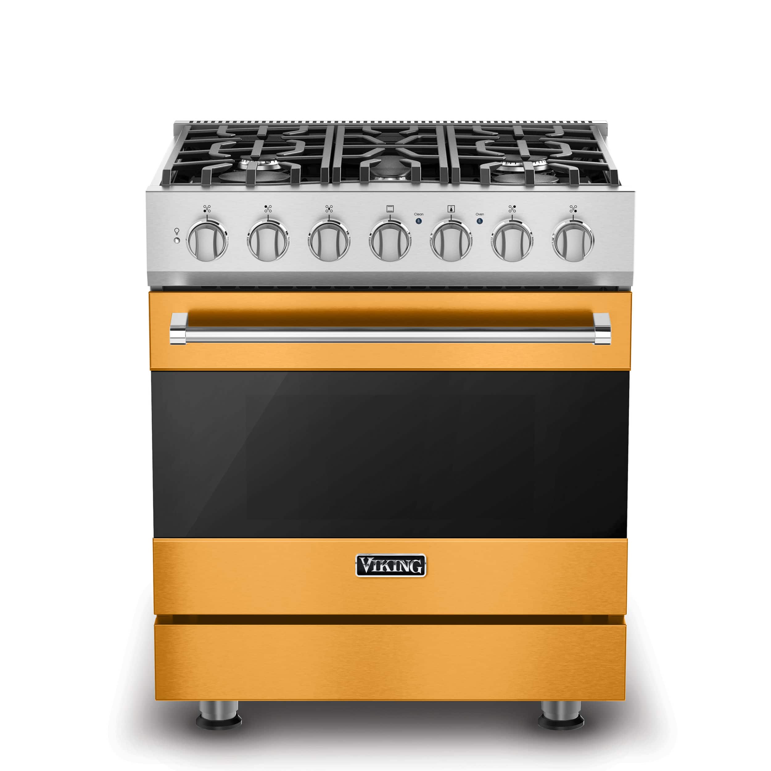 Viking - 3 Series 4.7 Cu. Ft. Self-Cleaning Freestanding Dual Fuel Convection Range - Daffodil - Daffodil