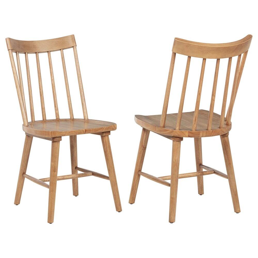Front. Coaster Co. of America - Middleton Solid Wood Dining Side Chair Brown (Set of 2) - Brown.
