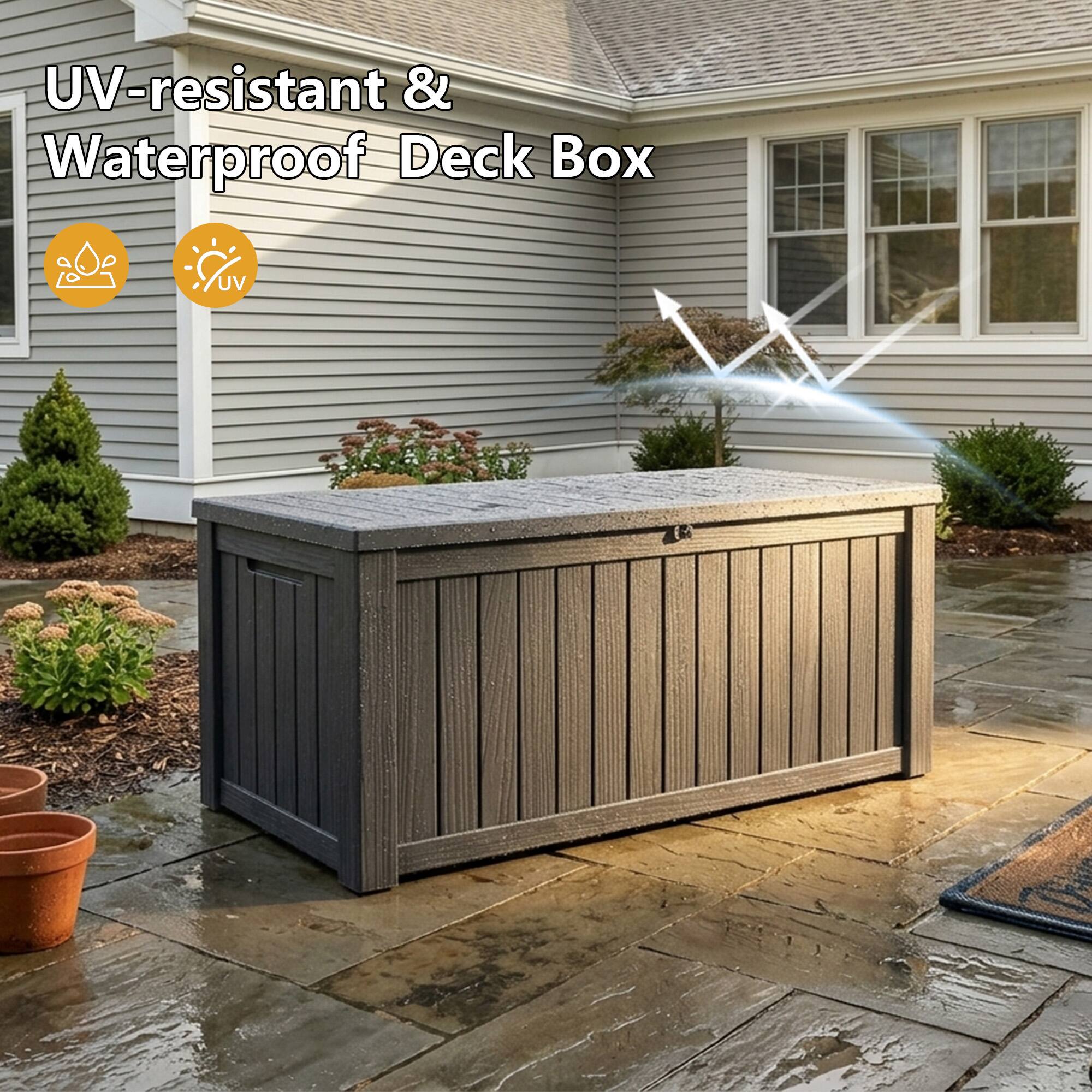 UV-resistant & Waterproof Deck Box
