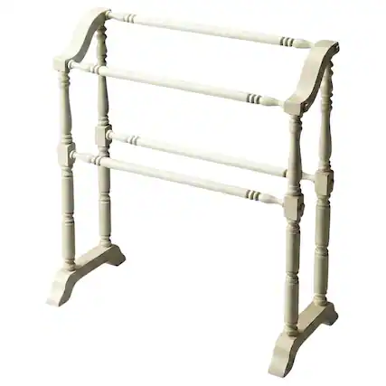 Front. Butler Specialty - Lillian Blanket Stand - White.
