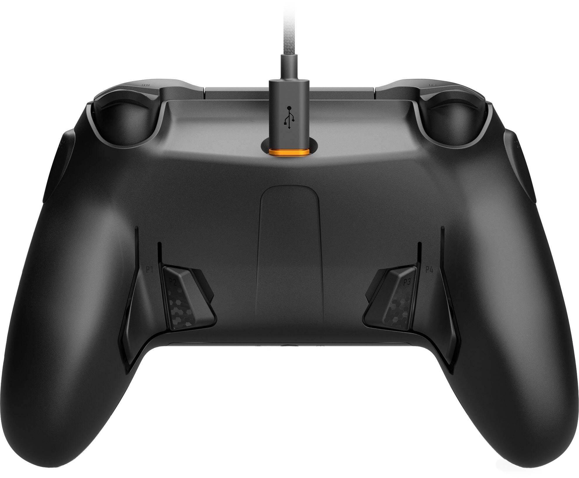 Back. SCUF - ENVISION v2 Wired Gaming Controller for PC with Anti-Drift Thumbsticks - Black.