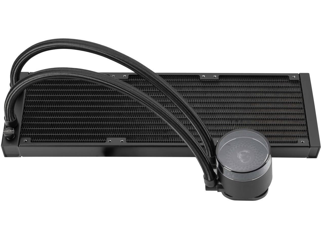 Alt View 7. MSI - MSI MAG Coreliquid A12 360 AIO ARGB CPU Cooler, 360mm Rad, 3x 120mm ARGB Fans, LGA 1700/1851/AM5/AM4, Black - Black.