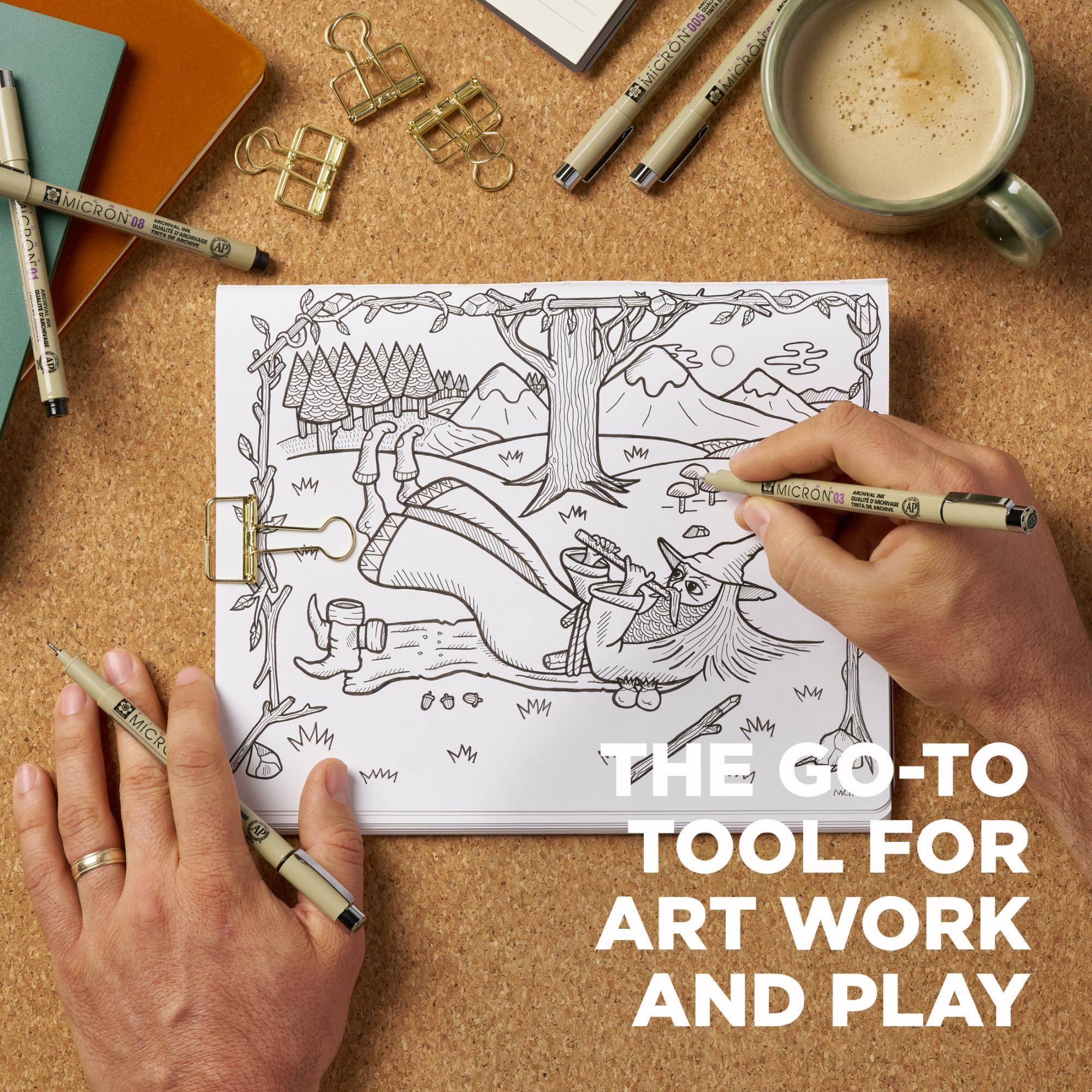 MICRON'08 - stumus - M. MOM AP ADA  
MICRON0005 MICRON  
MICRN 03 - M  
Q MICR  
AP  
THE GO-TO TOOL FOR ART WORK AND PLAY