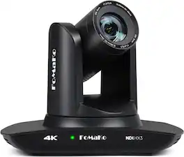FoMaKo - K20UH 4K HDMI 20X Optical Zoom PTZ Camera NDI AI Auto-Tracking for Church, Worship, Education, Conferences - Black