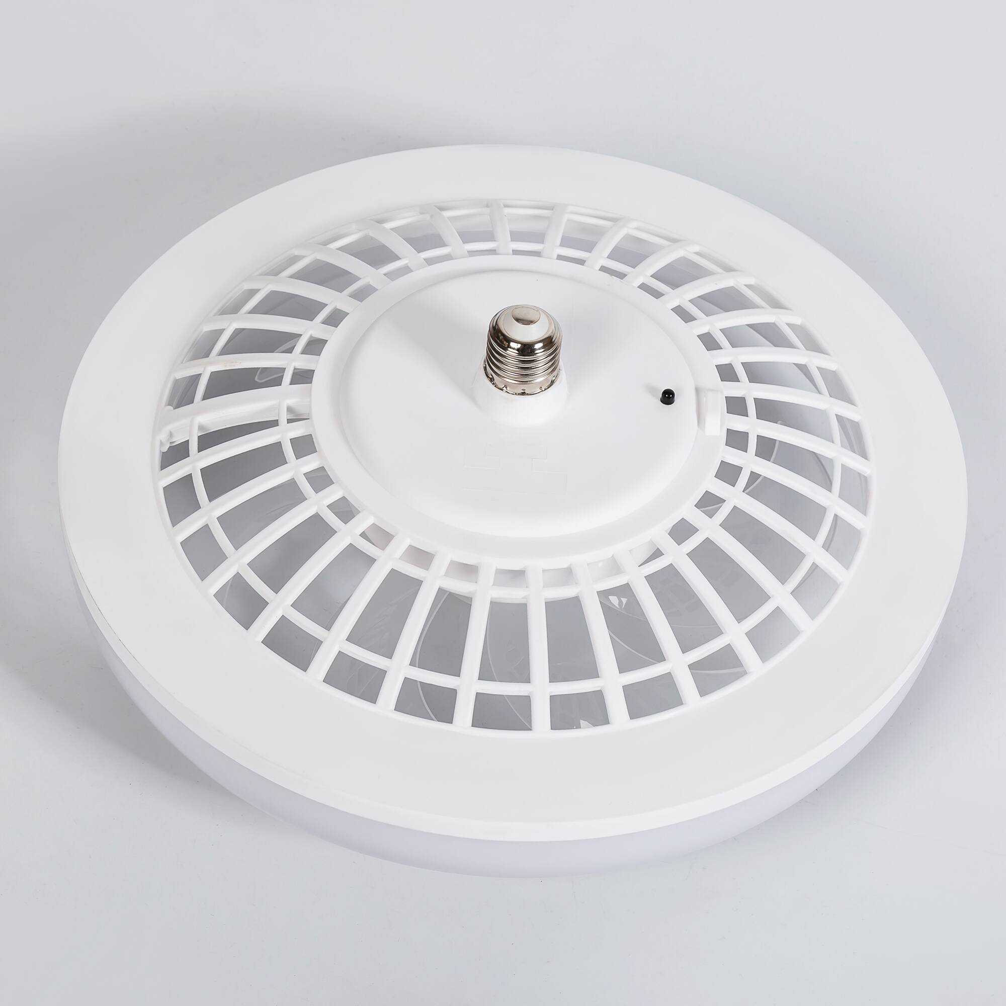 Alt View 9. Breezary - Breezary 13-Inch Multi-Directional Ceiling Fan, 3-Color Light, 7 ABS Blades, DC Motor, 6-Speed Remote & Memory Function - Matte White and Black.