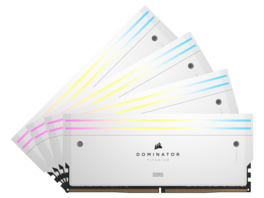 CORSAIR - Dominator Titanium 64GB (4 x 16GB) DDR5 6000 (PC5 48000) Desktop Memory Model CMP64GX5M4B6000C36W - White