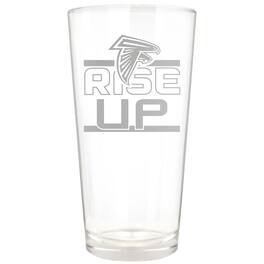 Great American Products - Atlanta Falcons Etched 16oz. Rally Cry Pint Glass - Multicolor