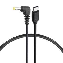 Unique Bargains - USB C to DC Power Cable, 12V 3A 36W, 4.0x1.7mm, PD Trigger for Laptop, Monitor, Security Camera - Black