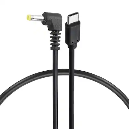 Front. Unique Bargains - USB C to DC Power Cable, 12V 3A 36W, 4.0x1.7mm, PD Trigger for Laptop, Monitor, Security Camera - Black.