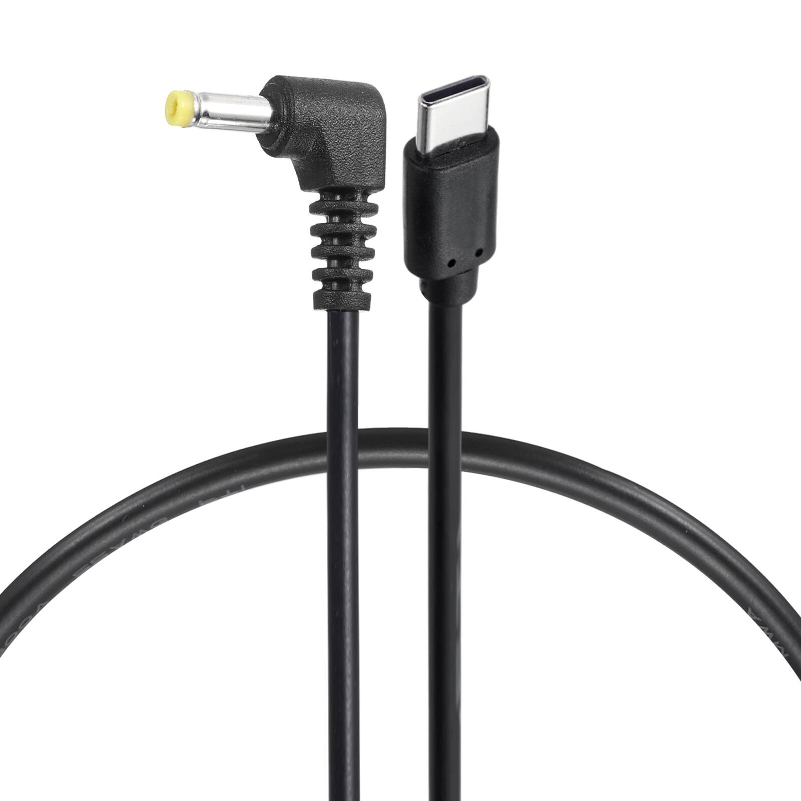 Front. Unique Bargains - USB C to DC Power Cable, 12V 3A 36W, 4.0x1.7mm, PD Trigger for Laptop, Monitor, Security Camera - Black.