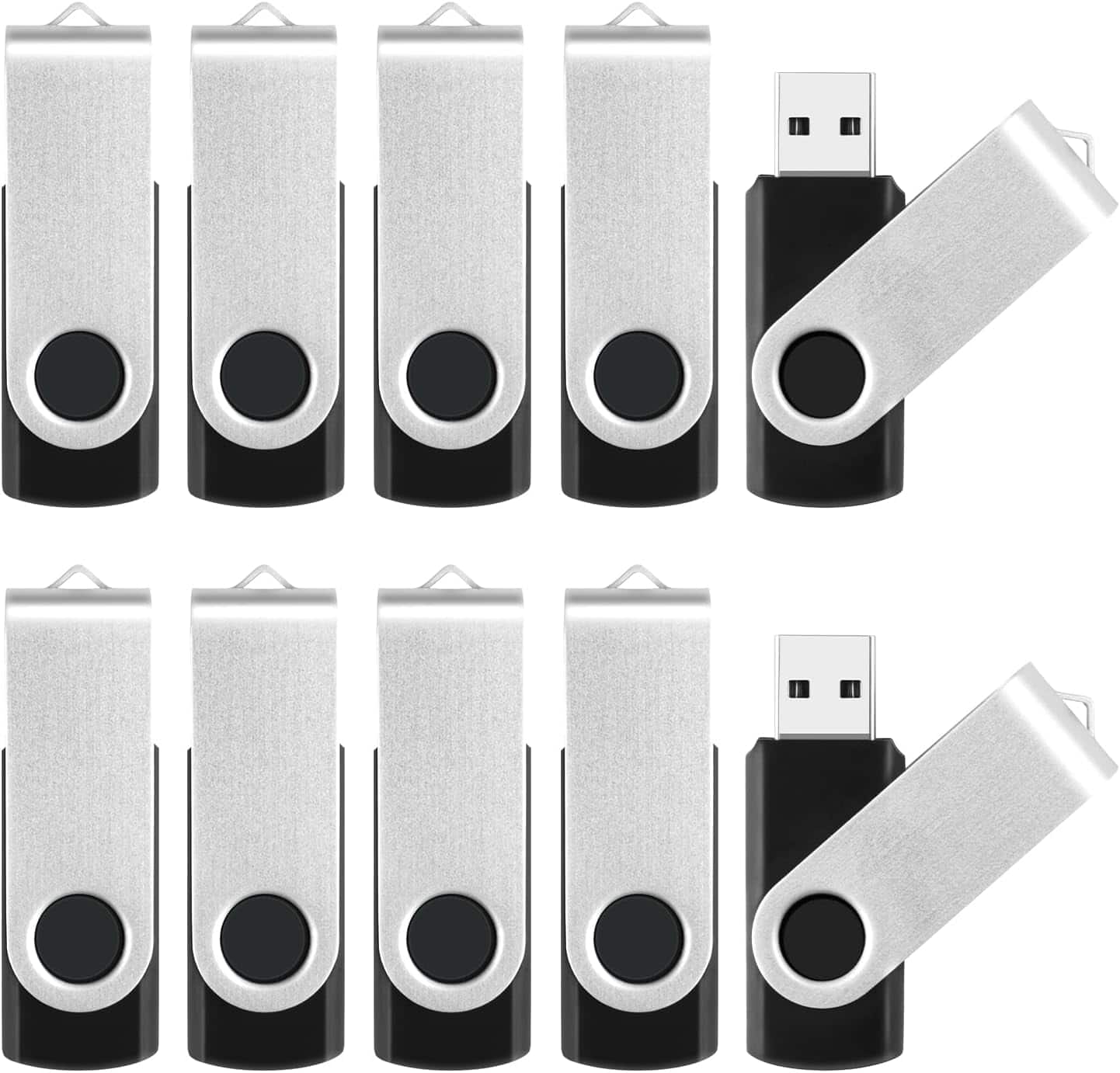 Vulpecula Spade - 8GB Flash Drive 10 Pack Bulk USB Flash Drives, USB2.0 Thumb Drive USB Stick for Data Storage Backup - 883383944457