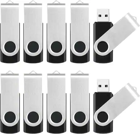 Front. Vulpecula Spade - 8GB Flash Drive 10 Pack Bulk USB Flash Drives, USB2.0 Thumb Drive USB Stick for Data Storage Backup - 883383944457.