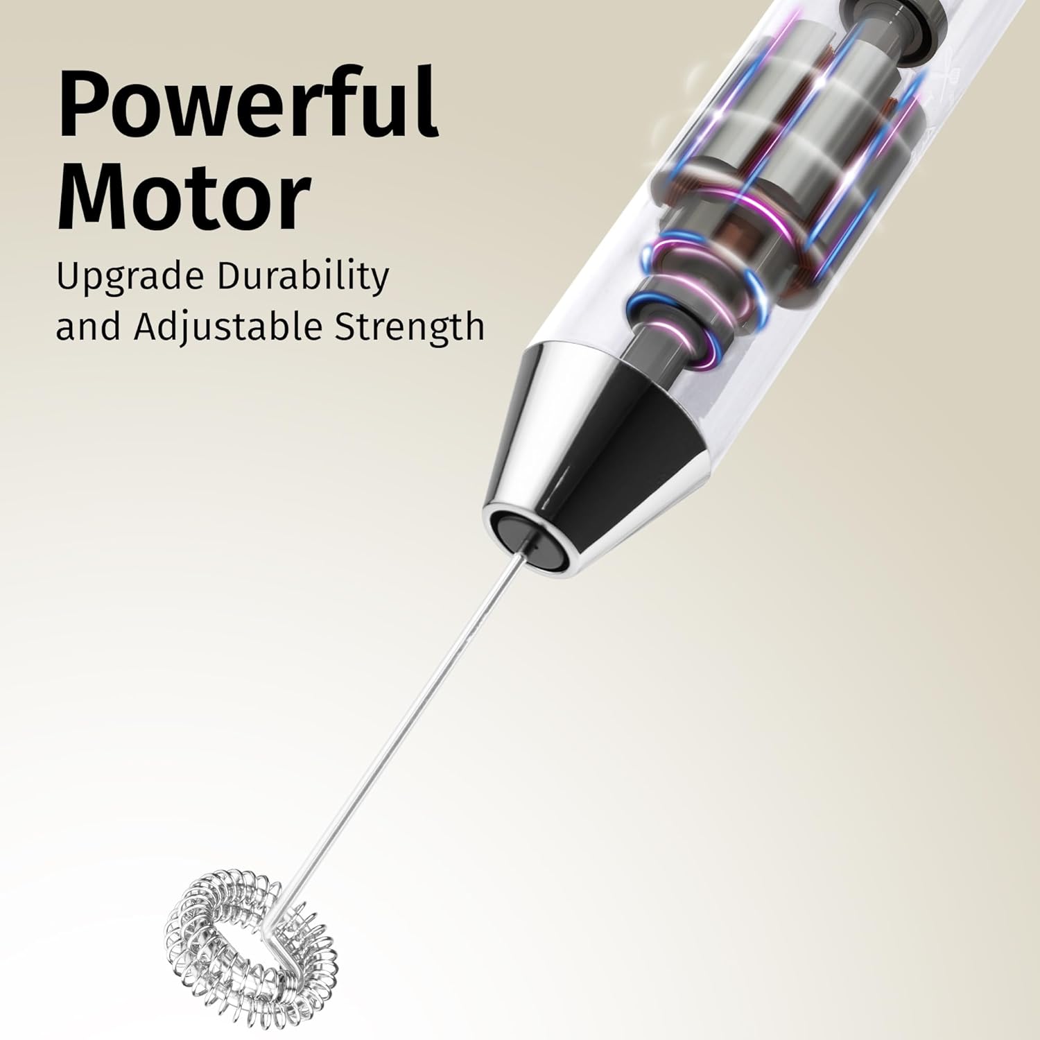 Powerful Motor  
Upgrade Durability and Adjustable Strength
