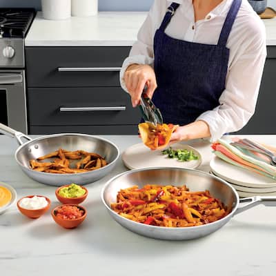 Ninja Everclad TriPly 12PC Cookware Set Stainless Steel C99012 Ninja Everclad TriPly 12PC Cookware Set Stainless Steel C99012
