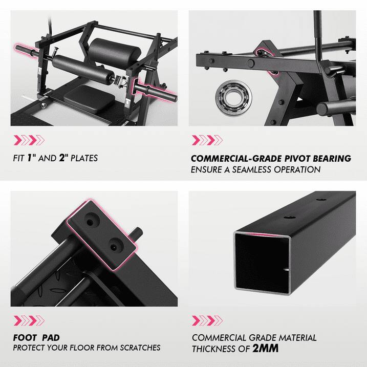 - FIT 1" AND 2" PLATES
- COMMERCIAL-GRADE PIVOT BEARING ENSURE A SEAMLESS OPERATION
- FOOT PAD PROTECT YOUR FLOOR FROM SCRATCHES
- COMMERCIAL GRADE MATERIAL THICKNESS OF 2MM