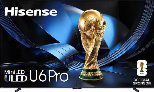 Hisense MiniLED ULED U6 Pro
FIFA WORLD CUP
2022 OFFICIAL SPONSOR