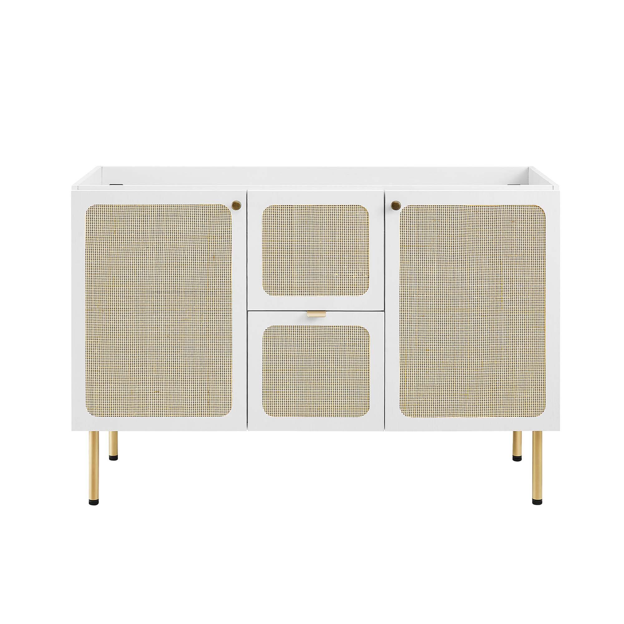 Alt View 4. Modway - Chaucer Bathroom Cabinet Basin Not Included by Modway - White.