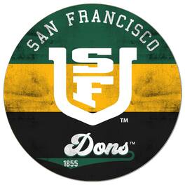Jardine - San Francisco Dons 20'' x 20'' Retro Logo Circle Sign - Green