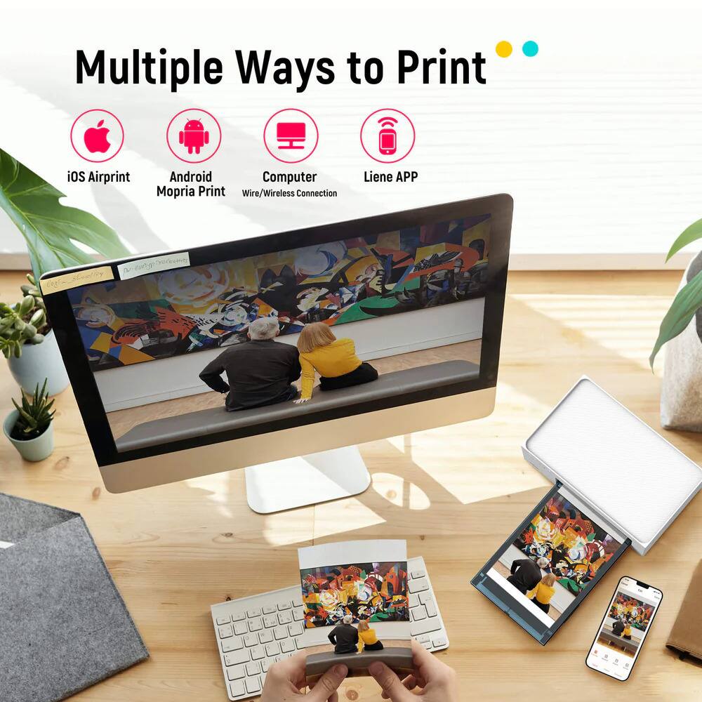 Multiple Ways to Print

- iOS Airprint
- Android Mopria Print
- Computer Wire/Wireless Connection
- Liene APP