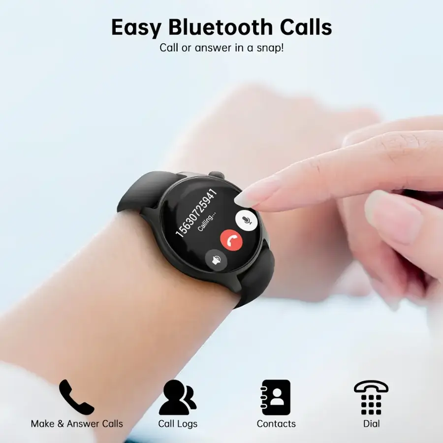 Easy Bluetooth Calls: Call or answer in a snap!

1. Make & Answer Calls
2. Call Logs
3. Contacts
4. Dial
