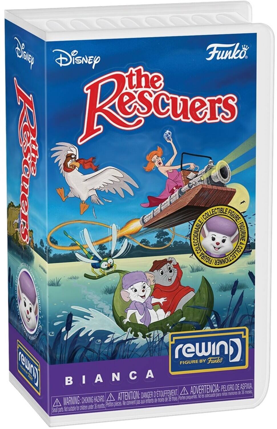Disney Funko. the Rescuers Rescuers the COLLECTIBLE FIGURE COLECCIONABLE! FIGURINE COITECLIONMED rewing FIGURE BY Funko (elinn BIANCA ADVERTENCIA: PELIGRO DE ASFIXIA TOUFFEMENT. ninos menores de 36 meses ATTENTION: DANGER D pequeas. No 5 adecuado para HAZARD. ! de 36 TOS Partes WARNING : CHOKING Ne convient pes Bu enfants de mons under 365 nots Pettes pieces Smal a Not sutabie for chiden