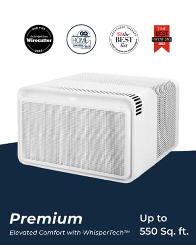 Windmill - WhisperTech 12,000 BTU Smart Window Air Conditioner with Inverter Technology - White