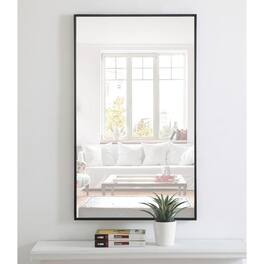 Elegant Decor - Metal frame Rectangle Mirror 24 inch - Black