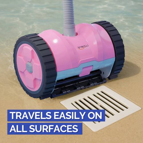 TRAVELS EASILY ON ALL SURFACES
