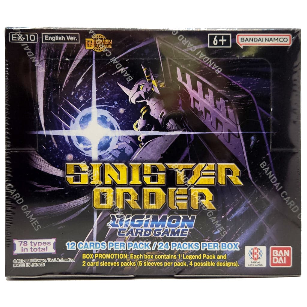 Bandai Digimon TCG Sinister Order Booster Box (EX-10) - 24 Packs